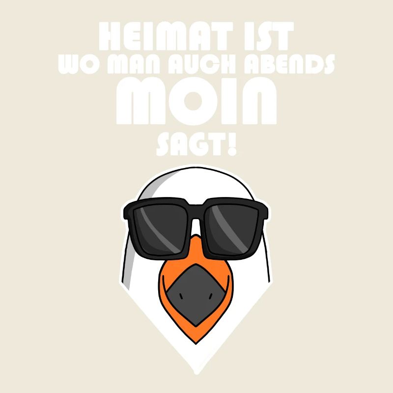 Plattdeutsch Spruch Moin Möwe Nordsee