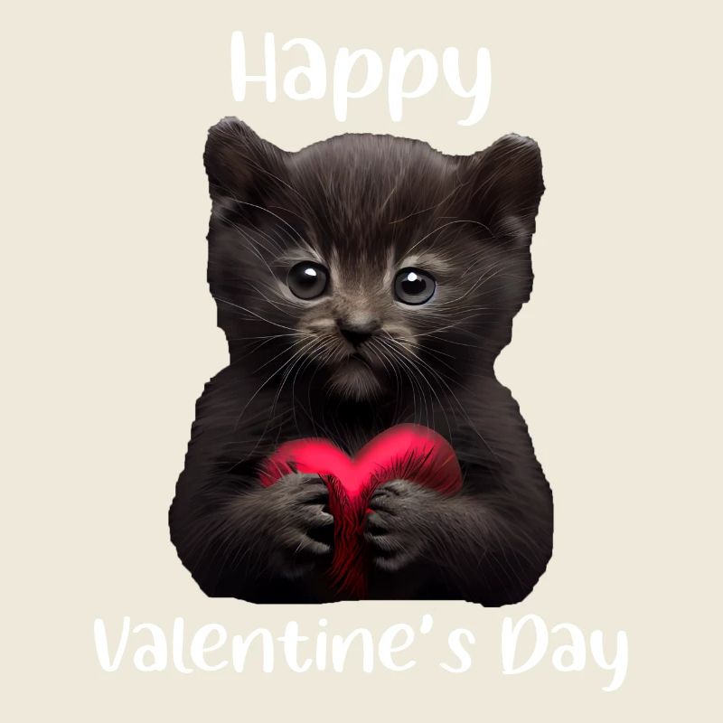 Chat de la Saint-Valentin