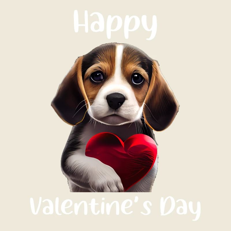 Happy Valentins Day Beagle