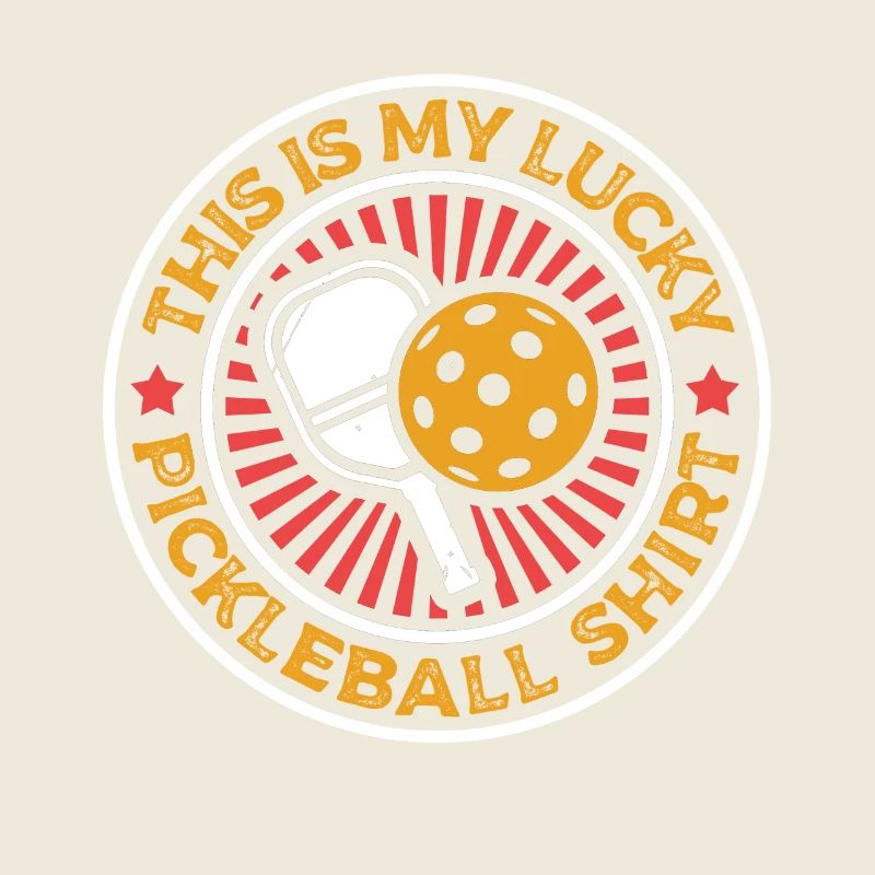 C’est mon jeu de sport de paddle de pickleball de chance
