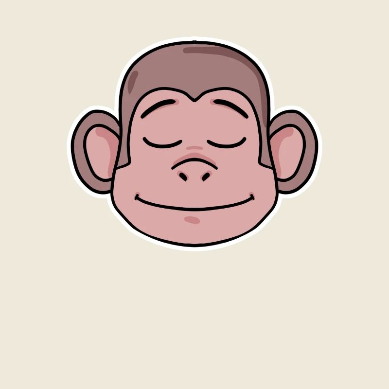 Affe Kopf Tier