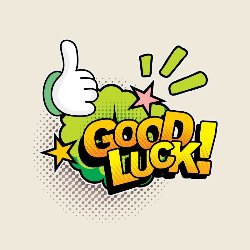 Good Luck Comic, Comic-Strips, Daumen nach oben