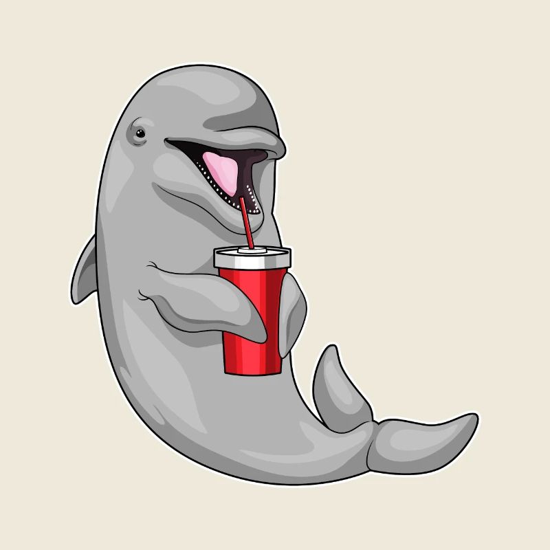 Delfin Trinkbecher