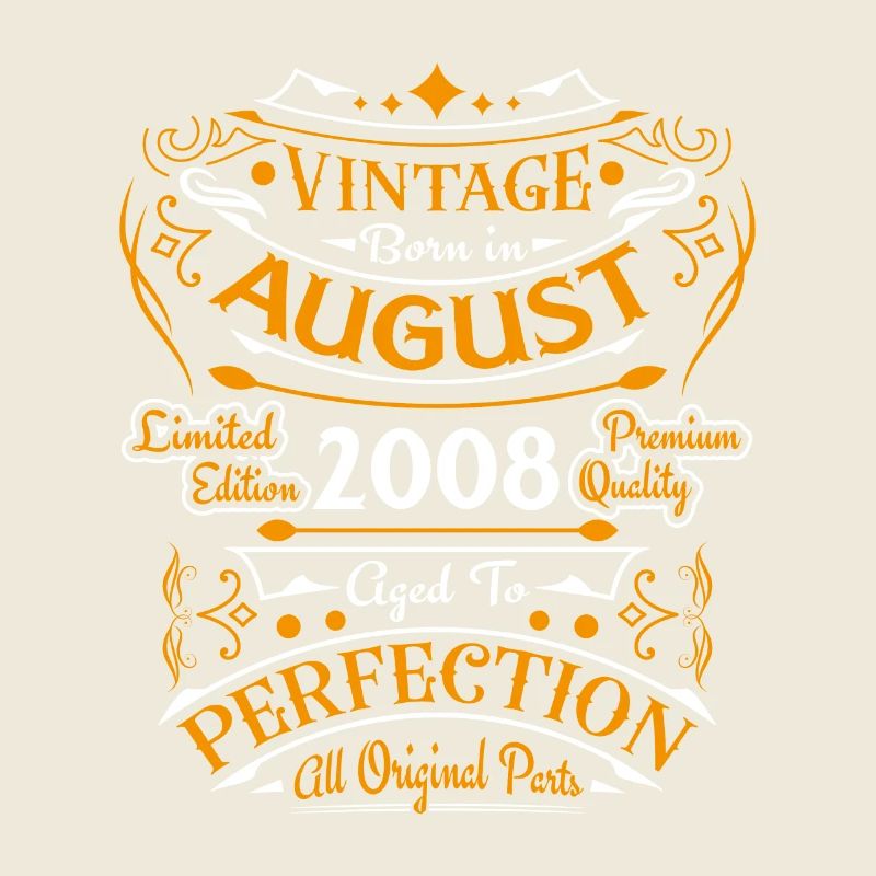 Vintage Flourish Birthday Gift August 2008