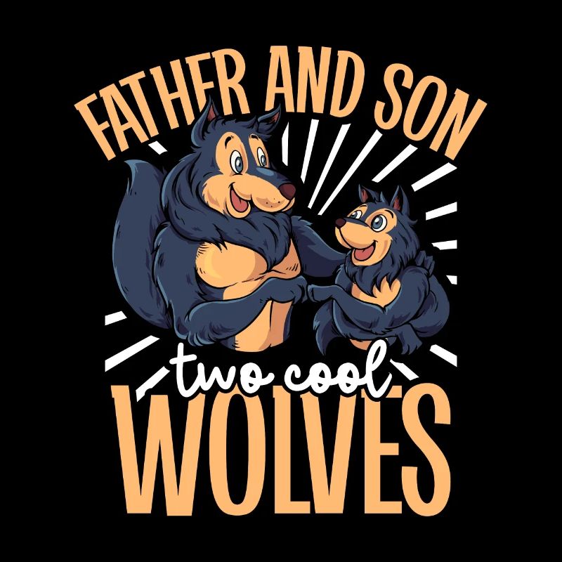 Cool Wolves - Father and Son