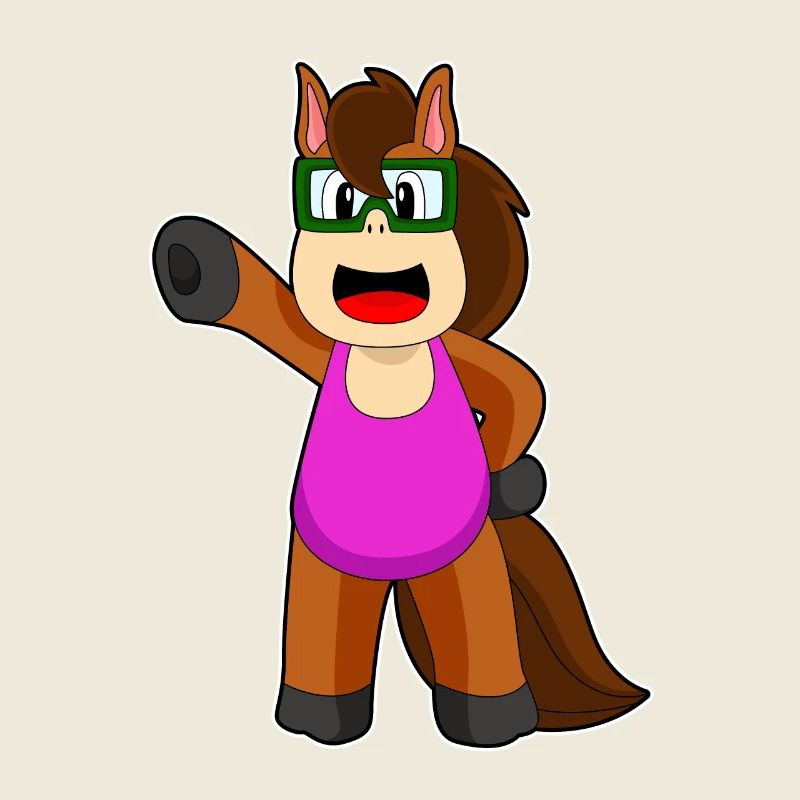 Maillot de bain de natation cheval