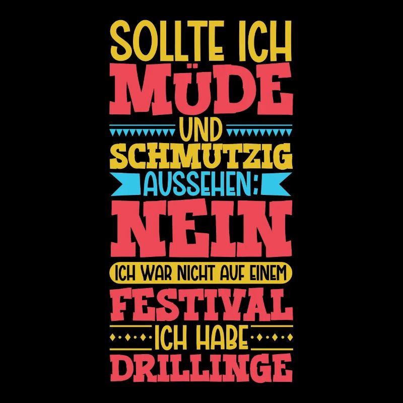Müde und schmutzig - Drillinge
