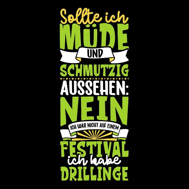 Müde und schmutzig - Drillinge
