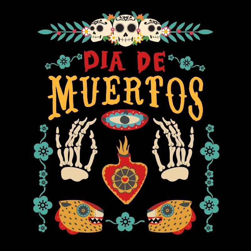 Dia-de-Muertos, Mexico, Sugar Skull, Skeleon Hands
