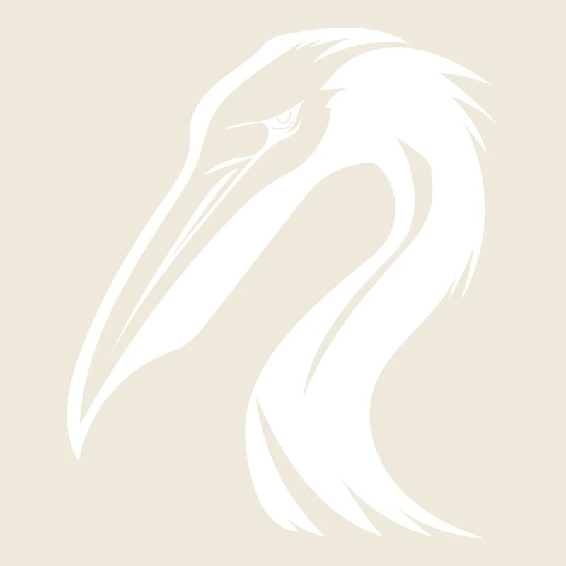 Tropical pelican Waterfowl with evil eyes