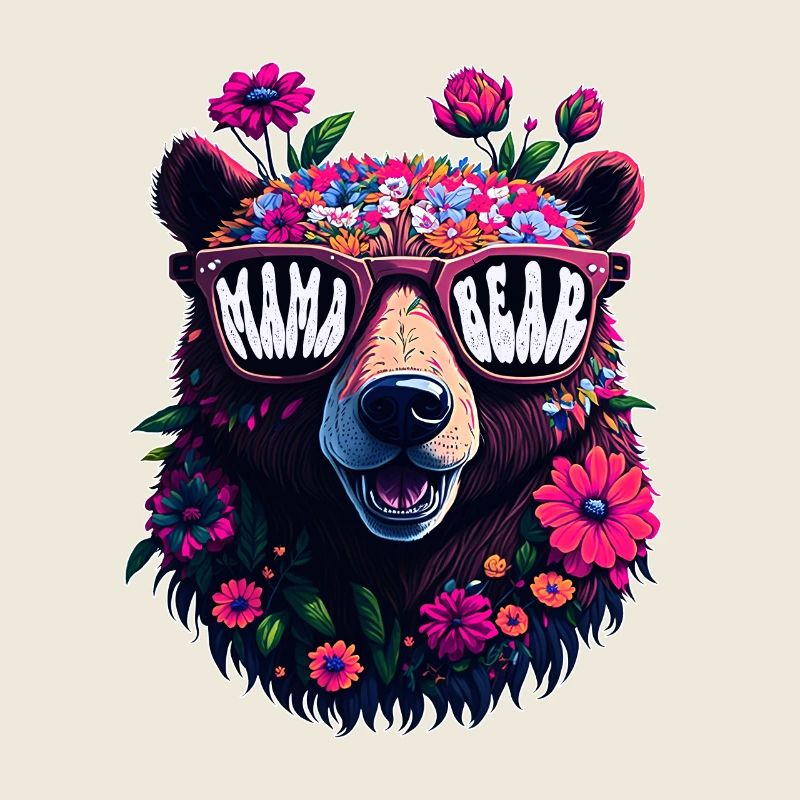 Mamabär Sonnenbrille Mama Bear Muttertag Blumen