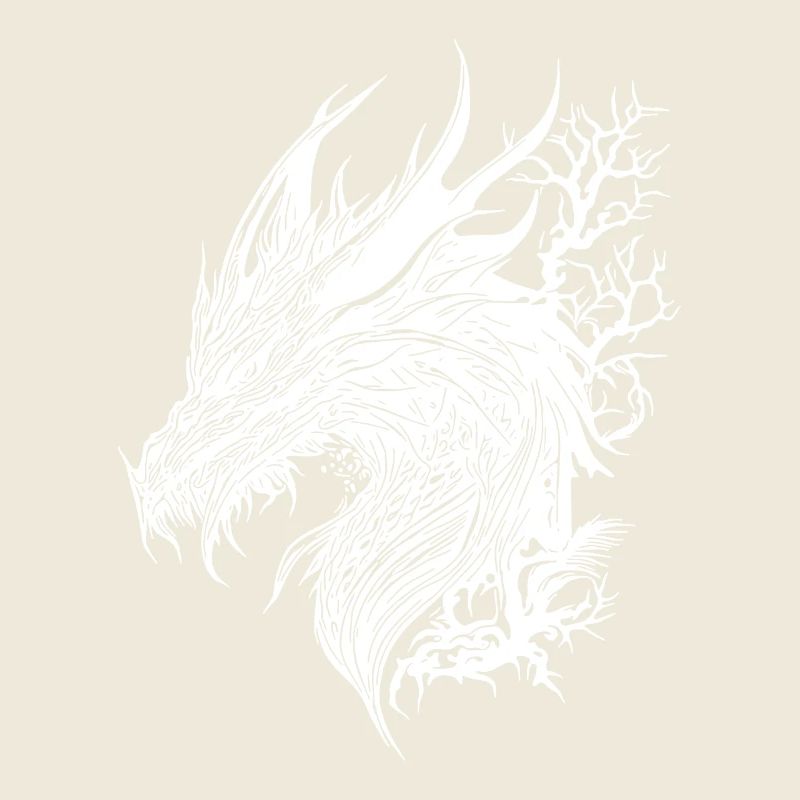 Evil Vintager Dragon en robe à échelle de nature