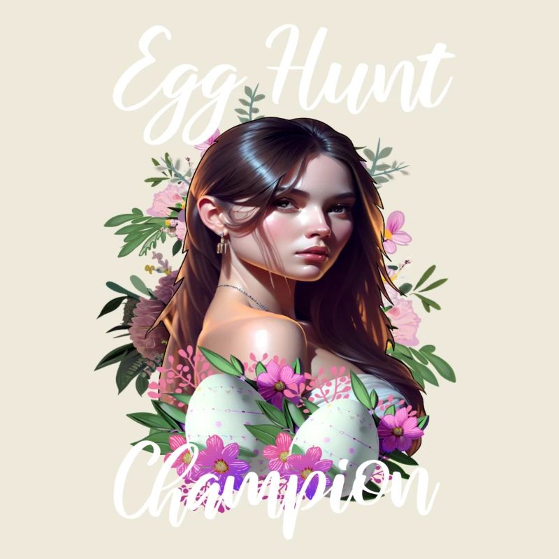 Fille championne de chasse aux œufs