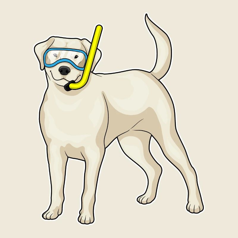 Retriever Taucher Schnorchel