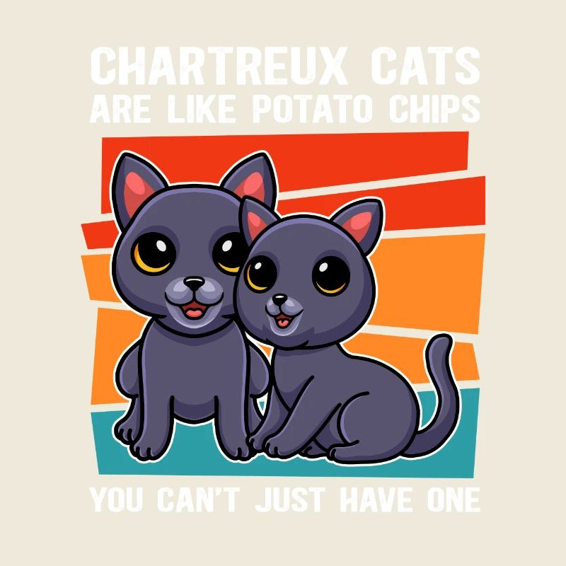 Chartreux Kartäuser Katze Katzenbesitzer Geschenk