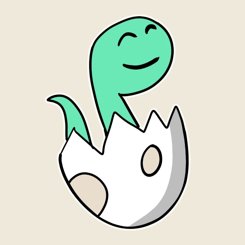 Dinosaur Egg Dino Baby Motif