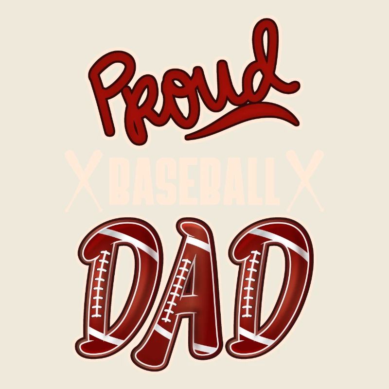 Proud Baseball-Dad, American Baseball Design