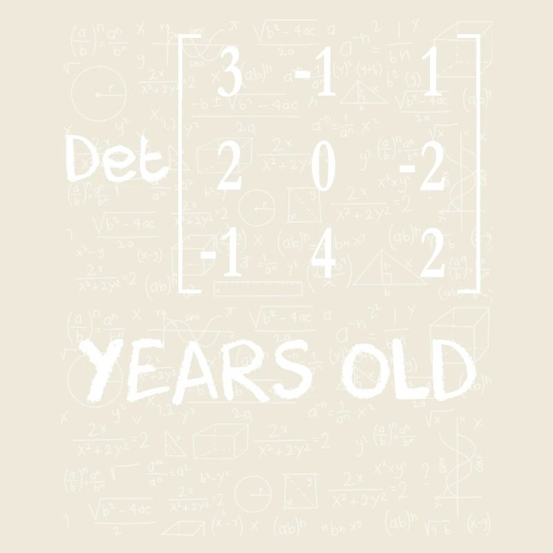 34e anniversaire 34 ans déterminant de matrice