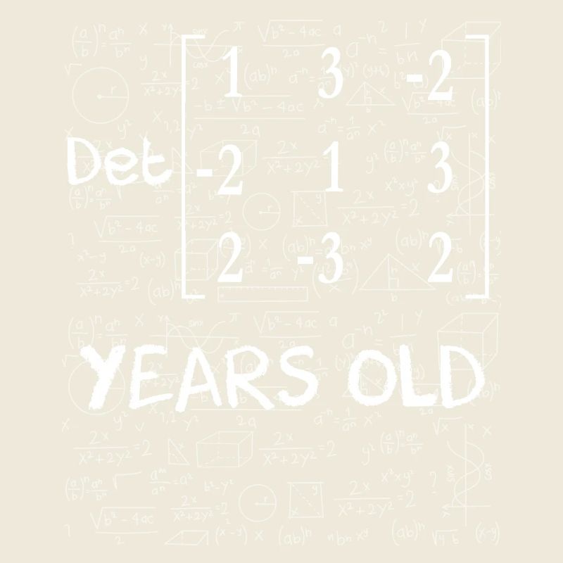 33e anniversaire 33 ans déterminant de matrice