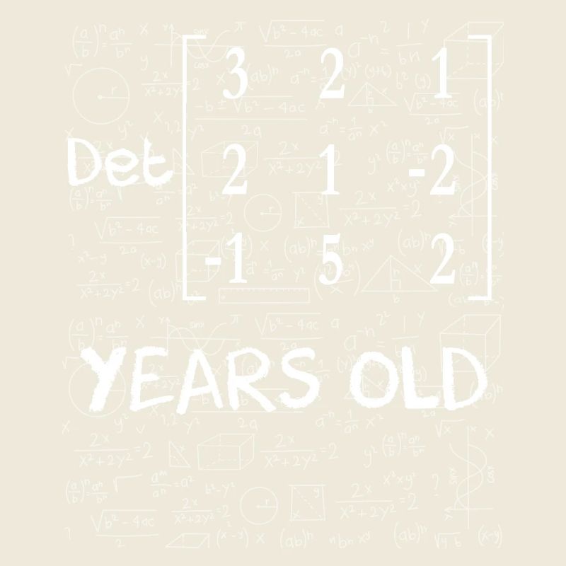 43e anniversaire 43 ans déterminant de matrice