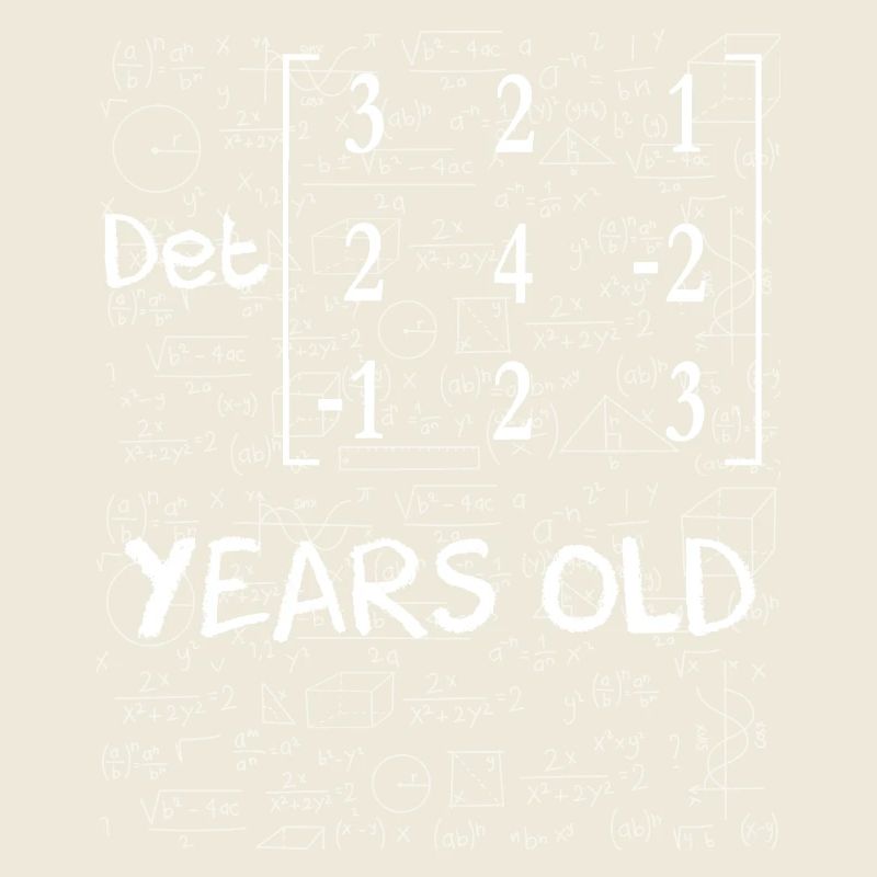 48th birthday 48 years matrix determinant