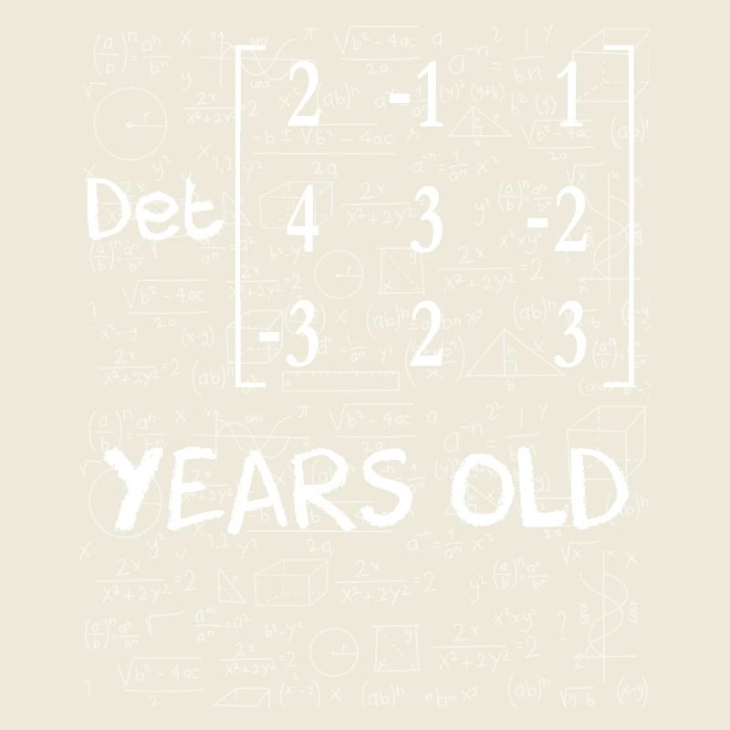 49th birthday 49 years matrix determinant