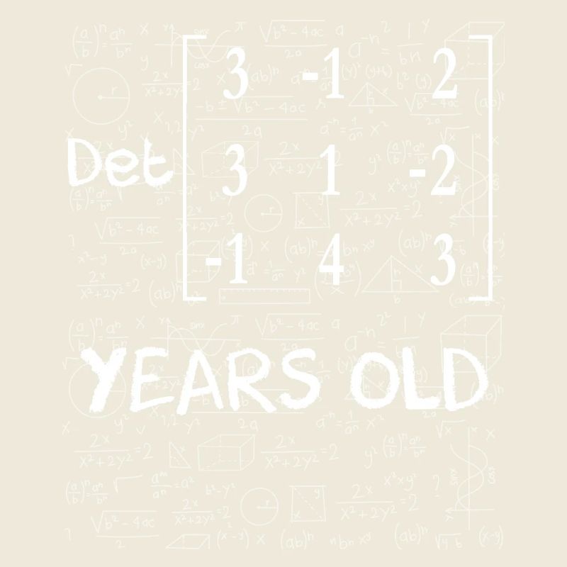 66e anniversaire 66 ans déterminant de matrice