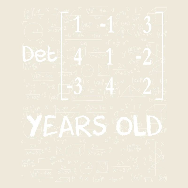 69th birthday 69 years matrix determinant