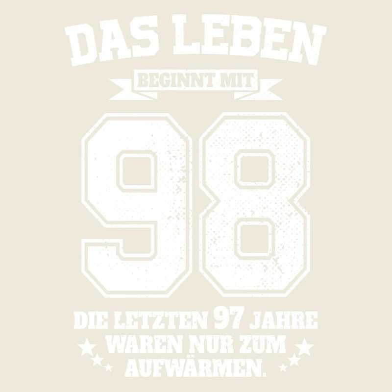 98. Geburtstag Geschenk Das Leben Beginnt Mit 98