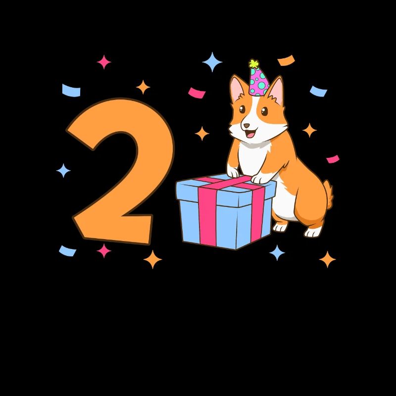 Avec Corgi - Anniversaire de fille 2 ans