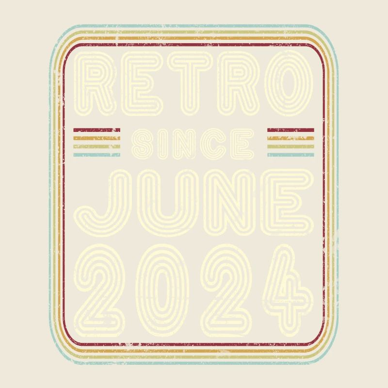 Geburtstag Juni 2024 Retro Geschenk