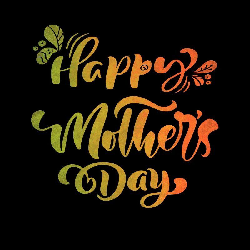 Happy Mother's Day, Muttertag, Typografie