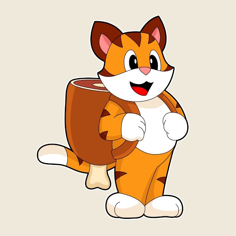 Tiger Fleisch Rucksack