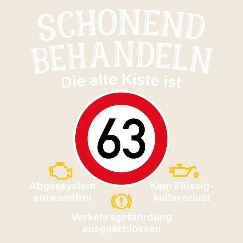 63. Geburtstag Schonend Behandeln 63 Alte Kiste 63