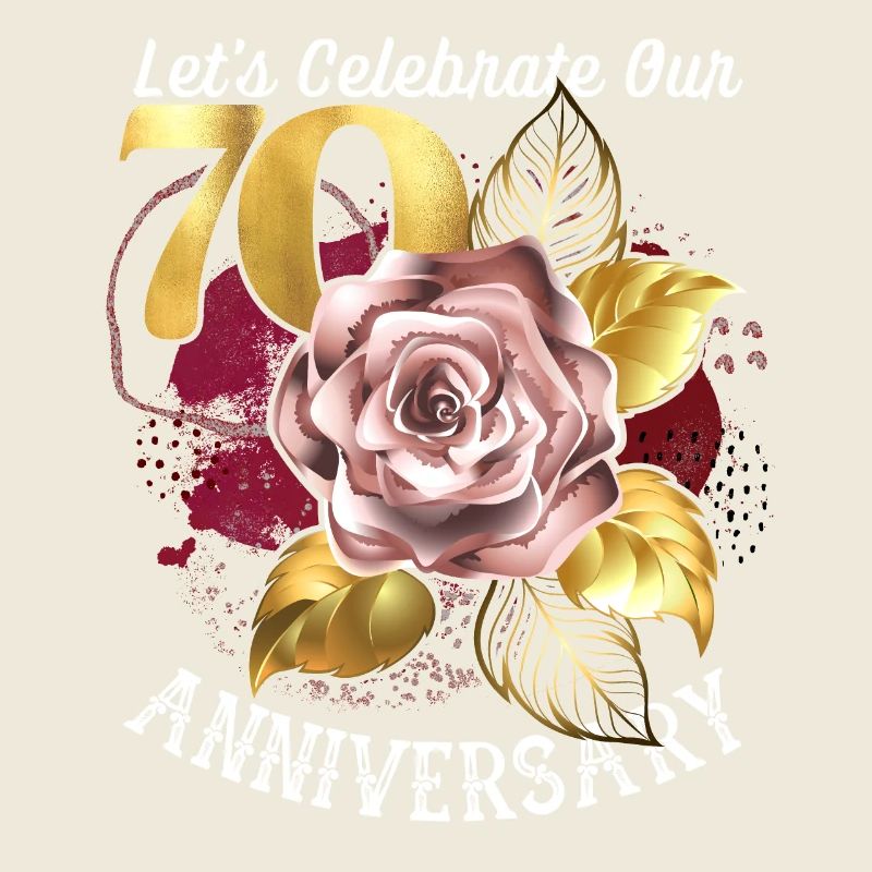70e anniversaire, célébration d’anniversaire, anniversaire de mariage