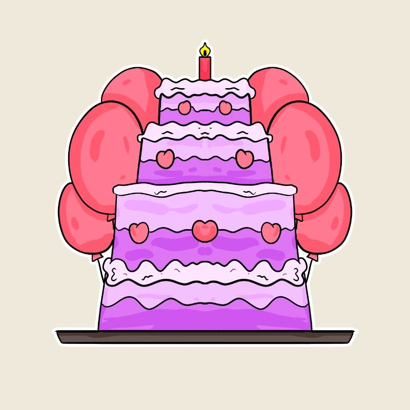 Gâteau Joyeux anniversaire