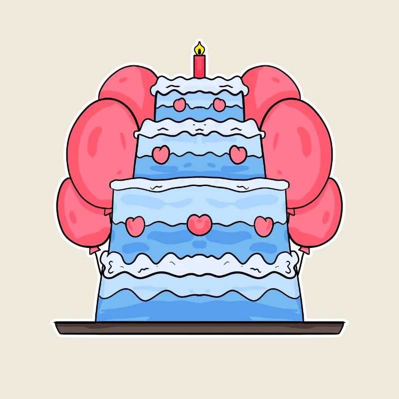 Gâteau Joyeux anniversaire