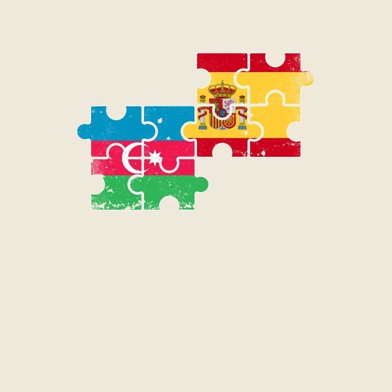 Azerbaïdjan Espagne Drapeau Azerbaïdjanais
