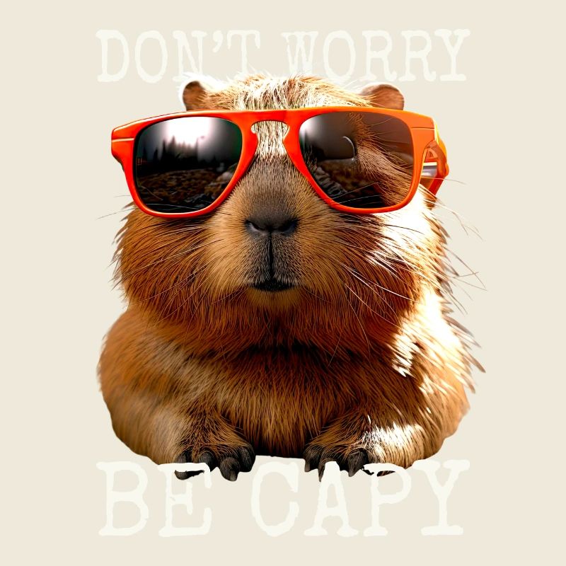 Capybara Dont Worry Be Capy Capybara Rodent