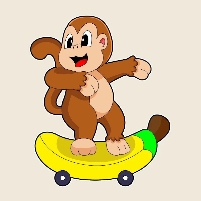 Monkey Banana Skater Skateboard