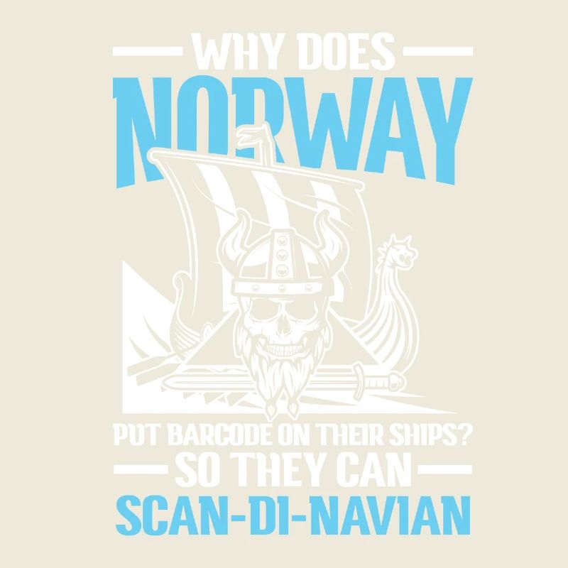 Norway Barcode On Their Ships Scan-Di-Navian