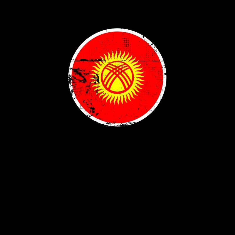 Kirghizistan Vintage Kirghize Drapeau Kirghize