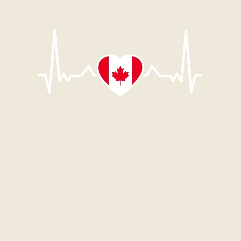 Canada Heartbeat Drapeau canadien Canadien