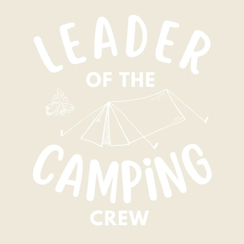 Chef de l’équipe de camping drôle