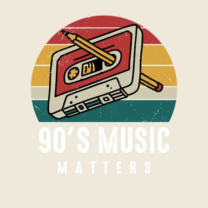 90s Music Matters-Musik Geschenkidee-Party Apparel