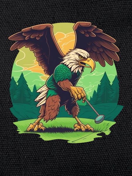 Golf-playing eagle