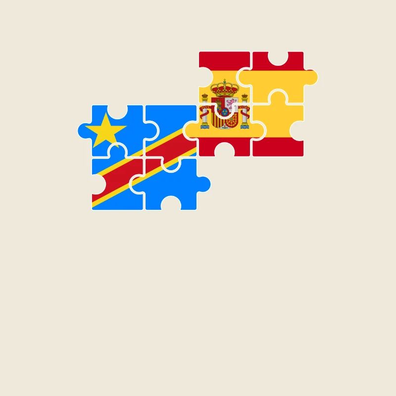 RD Congo Espagne Drapeau Espagnol Congolais