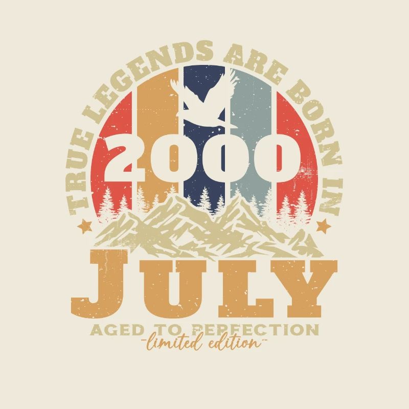 Vintage Juli 2000 Retro Geburtstagsgeschenk