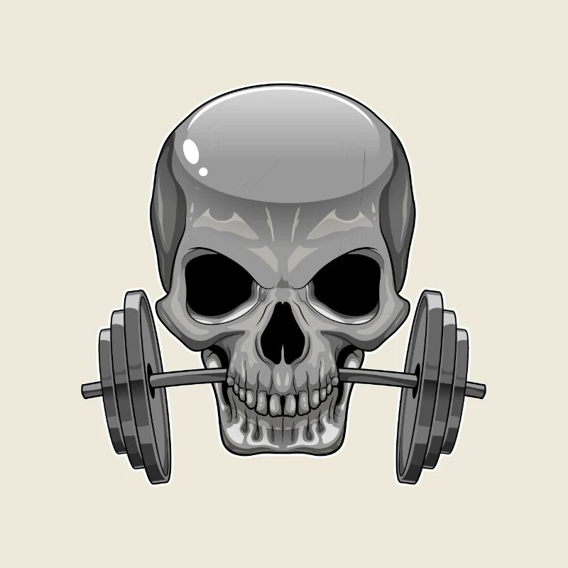 Skull Bodybuilding Haltère