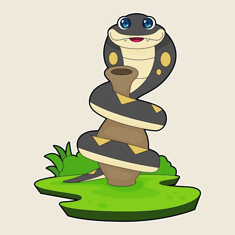 Vase serpent